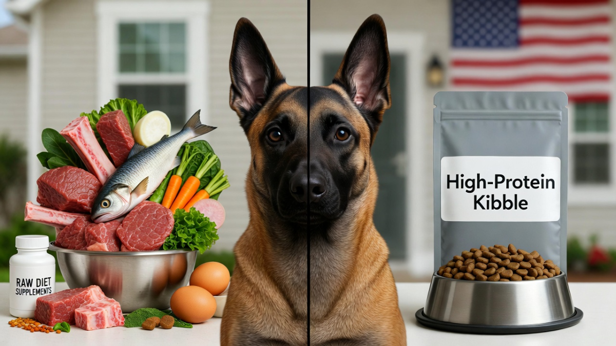 Raw Diet vs Kibble- What’s Best For Belgian Malinois In America?