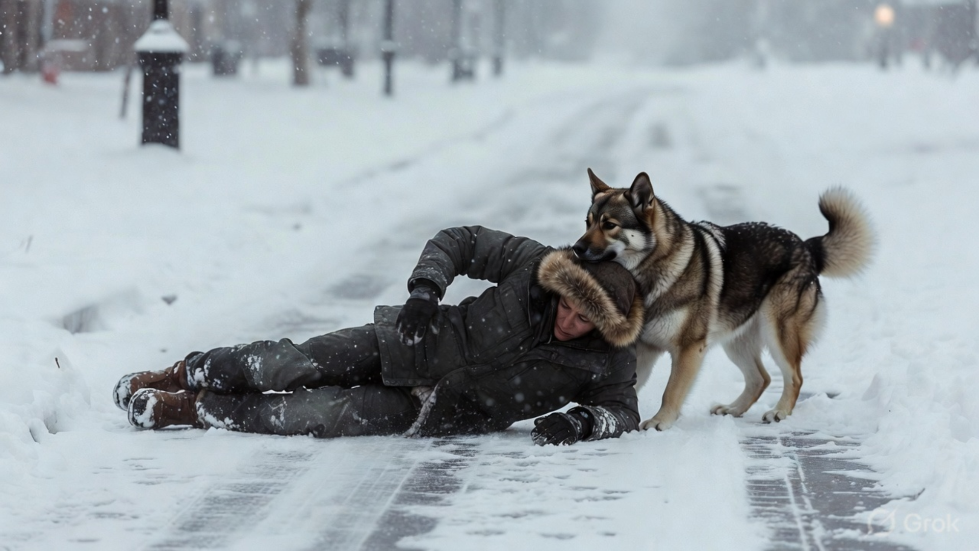 Deaf Owner Rescued by Hero Dog After Slipping on Black Ice