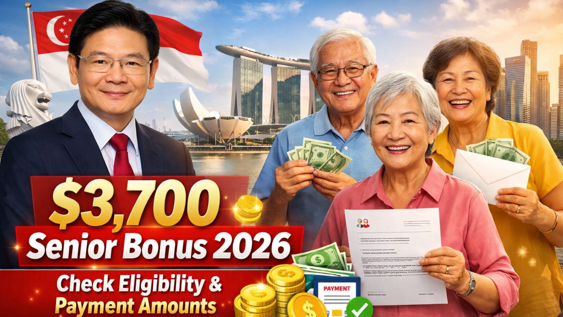 $3,700 Senior Bonus in Singapore for 2026: Check Eligibility and Payment Amounts