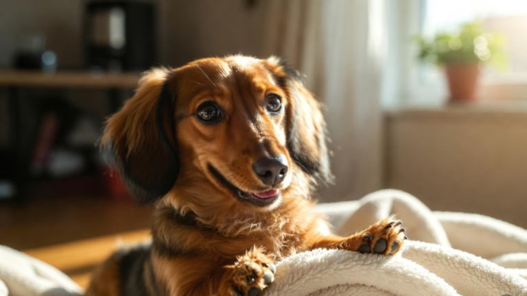 Lady the Dachshund Is Adorably Kneading Away Like a Pro (1)