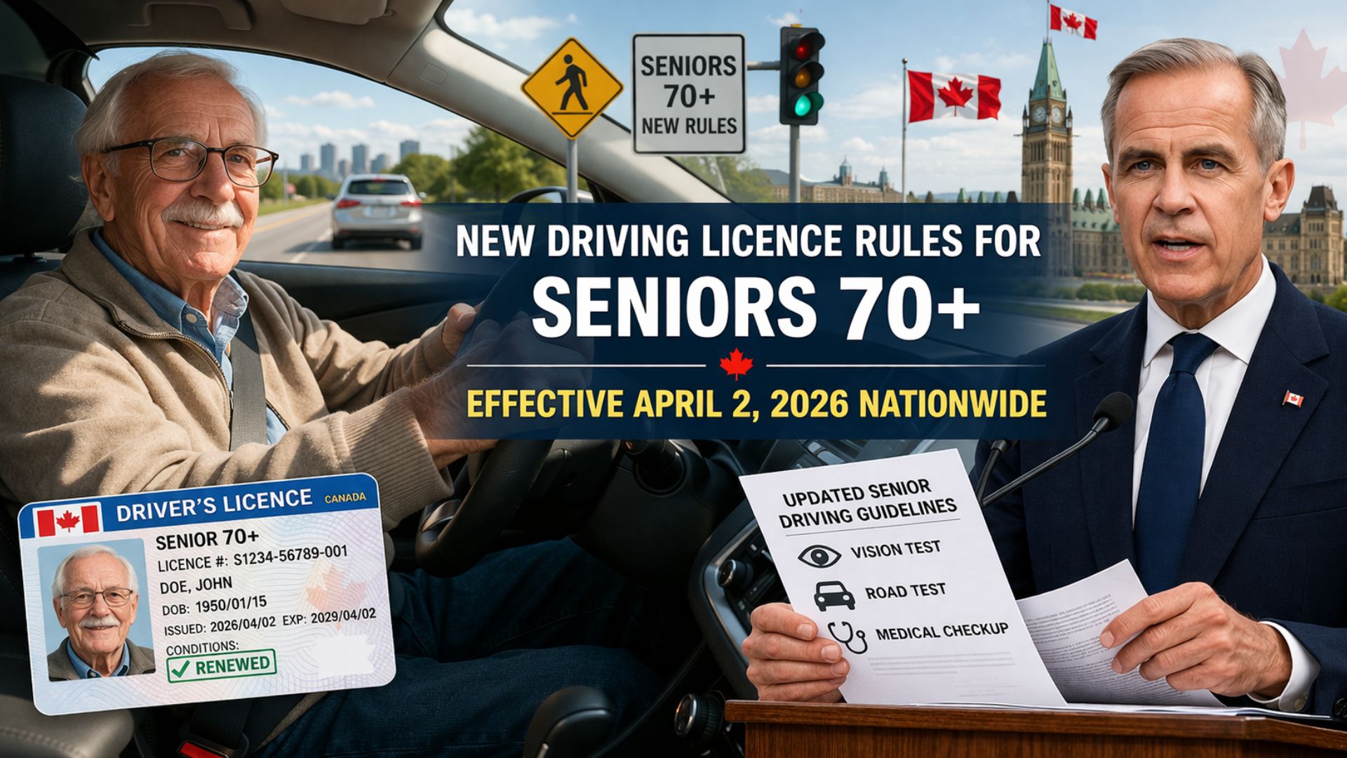New Nationwide Driving Licence Rules for Seniors Aged 70+ Take Effect from April 2, 2026
