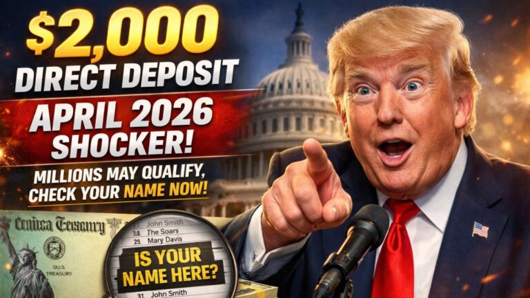 $2,000 Direct Deposit April 2026 Shocker – Millions May Qualify, Check Your Name Now