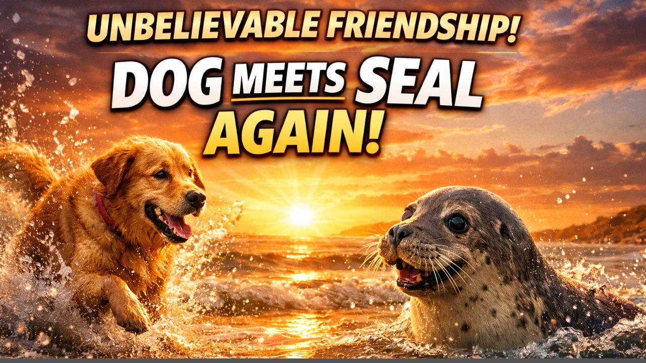 Dog Rushes Into Ocean to Meet His Seal Best Friend – What Happens Next Will Melt Your Heart!