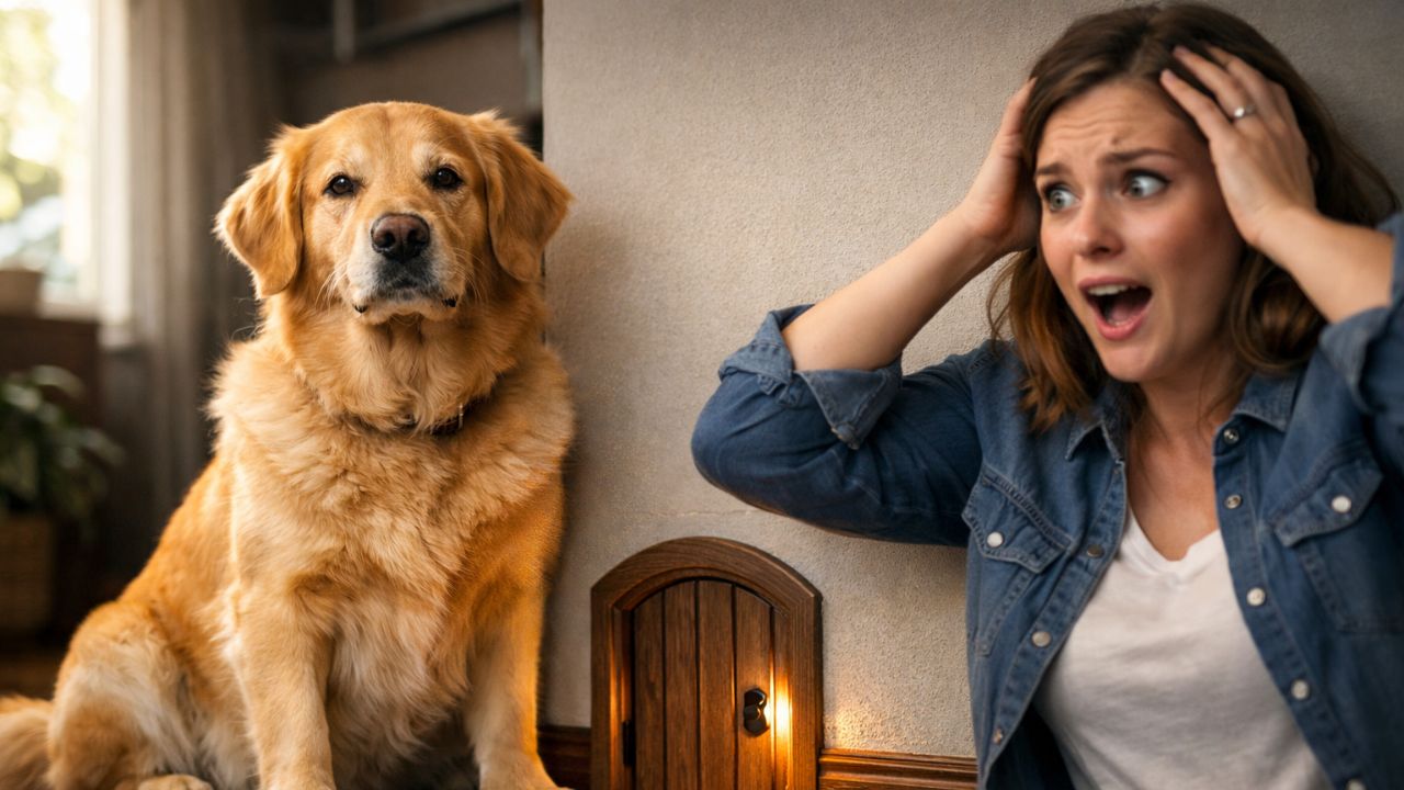 Dog Insists on Her Own Secret Door – Mom Forced to Say Yes!