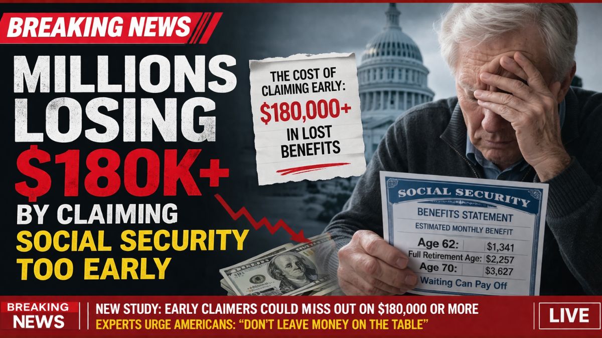 Urgent: Millions Losing $180K+ by Claiming Social Security Too Early