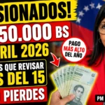 ¡URGENTE! Pensionados Pueden Recibir hasta 50.000 Bs en Abril 2026 – Revisa Antes del 15 o Podrías Perderlo